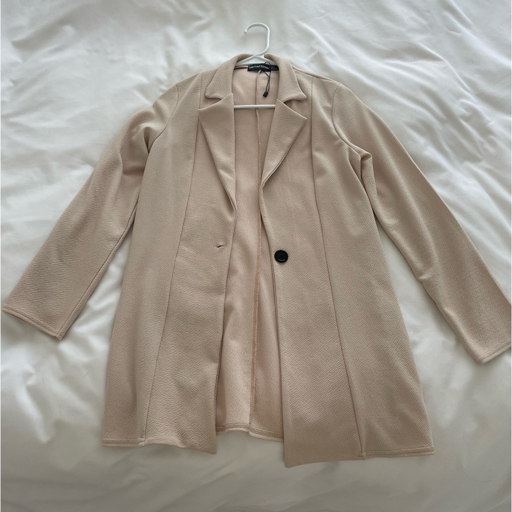 PLT Cream / Nude Long Blazer